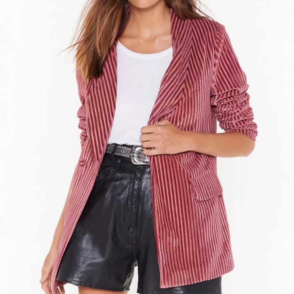NWT Nasty Gal Pink Blazer Size 8